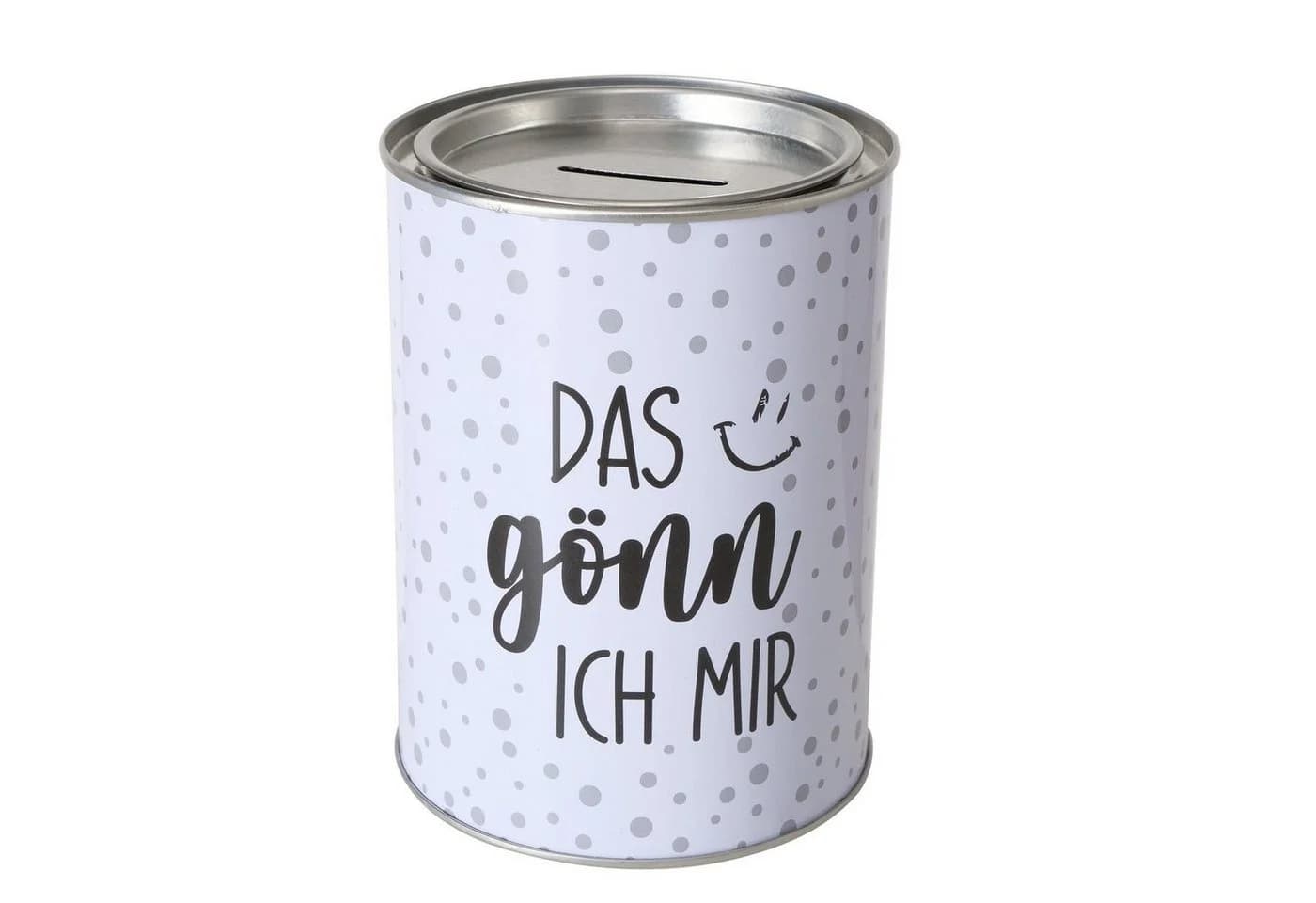 ReWu Spardose aus Blech mit abnehmbarem Deckel und Schriftzug - Bild 2