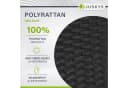 Juskys Gartentisch Yoro Schwarz Polyrattan Wetterfest Bild 5