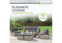 Juskys Gartenlounge-Set Salou 6-tlg. Grau Polyrattan mit Kissen Bild 5