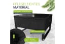 Juskys Gartenlounge-Set Santorini 4-tlg. Schwarz/Grau Polyrattan Bild 4