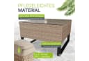 Juskys Gartenlounge-Set Santorini 4-tlg. Polyrattan Creme Grau Bild 4