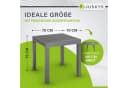 Juskys Gartentisch Laki Ausziehbar Aluminium Dunkelgrau Bild 4