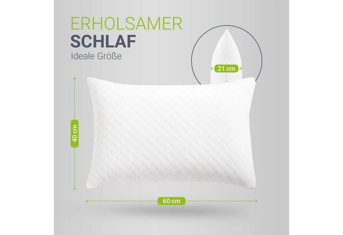 Juskys Kopfkissen 40x60 cm Memory-Foam - Bild 5