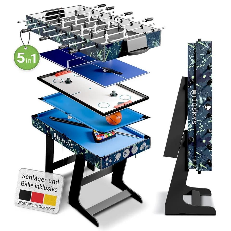 Juskys 5-in-1 Spieltisch Ballzauber Klappbar Petrol - Bild 3