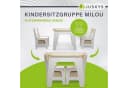 Juskys Kindersitzgruppe Milou Set mit 2 Stühlen & 1 Tisch Holz Spieltisch Stauraum Wendeplatten Bild 2