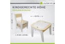 Juskys Kindersitzgruppe Milou Set mit 2 Stühlen & 1 Tisch Holz Spieltisch Stauraum Wendeplatten Bild 4
