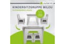 Juskys Kindersitzgruppe Milou Holz Grau/Weiß mit Stauraum & Wendeplatten Bild 2