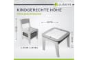 Juskys Kindersitzgruppe Milou Holz Grau/Weiß mit Stauraum & Wendeplatten Bild 4