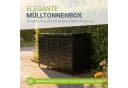 Juskys Mülltonnenbox Arel 3er Metall Gartenbox Anthrazit Bild 5