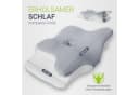 Juskys Nackenstützkissen-Set Weiß/Grau Memory Foam Ergonomisch Bild 5