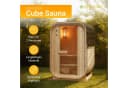 Artsauna Fasssauna Nolvik S Cube Design für 1-2 Personen Bild 2