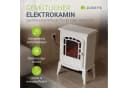 Juskys Elektrokamin 2000 W Weiß mit Flammeneffekt & Thermostat Bild 2