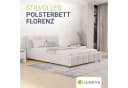 Juskys Polsterbett Florenz mit Matratze - Bubble Design, Bouclé Bild 2