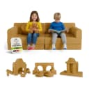 Juskys Kinder Spielsofa Kayo Gelb Modulares Design Bild 1