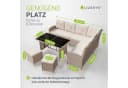 Juskys Gartenlounge Manacor creme Polyrattan Bild 5