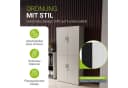 Juskys Aktenschrank Metall 180x80x40 cm 2 Türen Abschließbar Höhenverstellbar Hellgrau Bild 2
