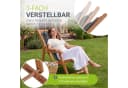 Juskys Sonnenliege Tavira Dunkelgrau Akazienholz klappbar Bild 2
