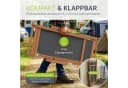 Juskys Sonnenliege Tavira Dunkelgrau Akazienholz klappbar Bild 4