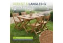 JUSKYS Gartenmöbel Set Rimini 5-tlg. Akazie vorgeölt Bild 2