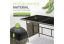 Juskys Gartenlounge Manacor grau Sofa, Tisch, Hocker & Kissen inkl. Abdeckung - 7 Personen Bild 3