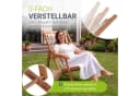 JUSKYS Sonnenliege Tavira 2er Set Creme Akazienholz UV-beständig klappbar Bild 2