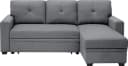 ATLANTIC home collection Ecksofa Gerrit L-Form Grau mit Bettfunktion Bild 3
