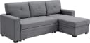 ATLANTIC home collection Ecksofa Gerrit L-Form Grau mit Bettfunktion Bild 4