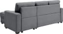 ATLANTIC home collection Ecksofa Gerrit L-Form Grau mit Bettfunktion Bild 5