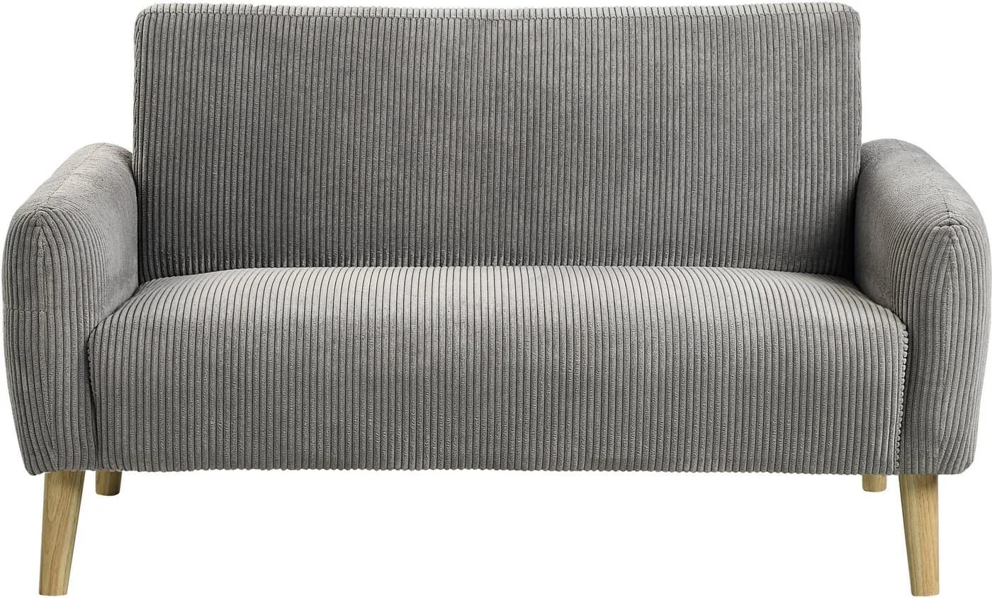 ATLANTIC HOME COLLECTION 2-Sitzer Sofa Moby Grau Cord - Bild 2