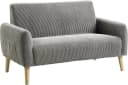 ATLANTIC HOME COLLECTION 2-Sitzer Sofa Moby Grau Cord Bild 3