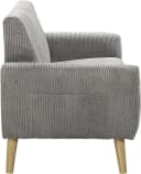 ATLANTIC HOME COLLECTION 2-Sitzer Sofa Moby Grau Cord Bild 5