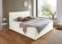 ATLANTIC HOME COLLECTION Boxbett Alva Weiß Stoff Chenille-Optik Bild 2