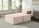 ATLANTIC HOME COLLECTION Schlafsofa Finn Beige Wandelbar mit Kissen Bild 1