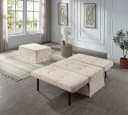 ATLANTIC HOME COLLECTION Schlafsofa Finn Beige Wandelbar mit Kissen Bild 2