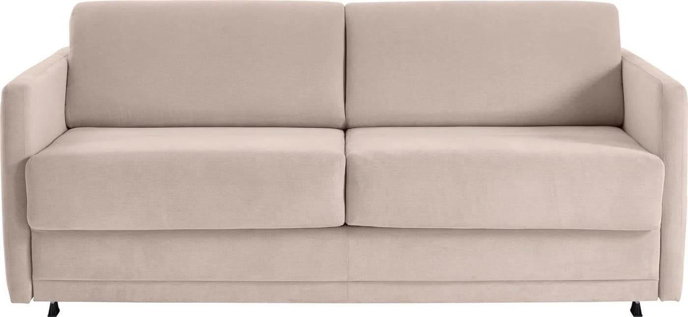 ATLANTIC HOME COLLECTION Schlafsofa Limone Beige mit Komfortschaummatratze - Bild 3