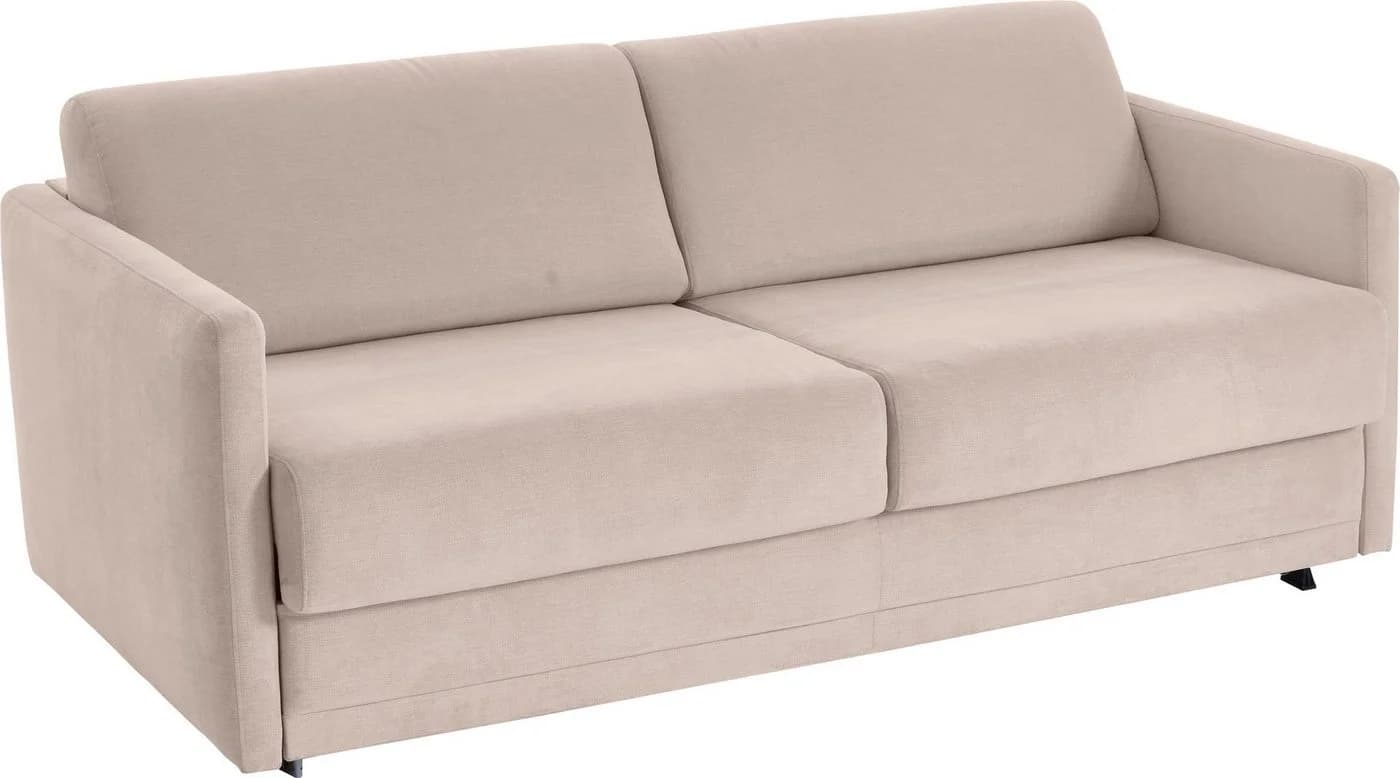 ATLANTIC HOME COLLECTION Schlafsofa Limone Beige mit Komfortschaummatratze - Bild 4