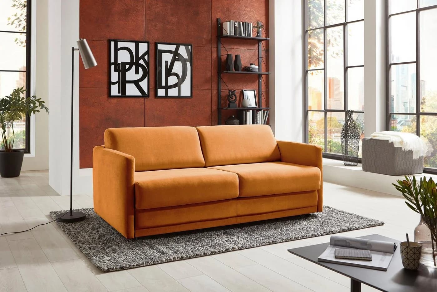 ATLANTIC HOME COLLECTION Schlafsofa Limone Orange