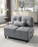 ATLANTIC HOME COLLECTION Schlafsofa Freddy Grau mit Gästebett-Funktion Bild 1