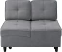 ATLANTIC HOME COLLECTION Schlafsofa Freddy Grau mit Gästebett-Funktion Bild 3