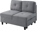 ATLANTIC HOME COLLECTION Schlafsofa Freddy Grau mit Gästebett-Funktion Bild 4