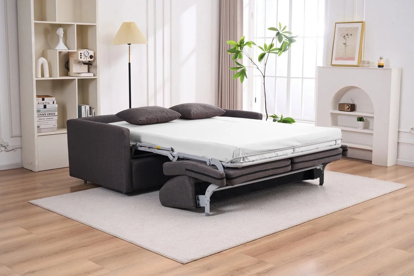 ATLANTIC HOME COLLECTION Schlafsofa Robin Anthrazit mit Matratze - Bild 2