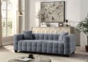 ATLANTIC HOME COLLECTION 3-Sitzer Sofa Stella Grau Teddyoptik Bild 2