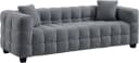 ATLANTIC HOME COLLECTION 3-Sitzer Sofa Stella Grau Teddyoptik Bild 3