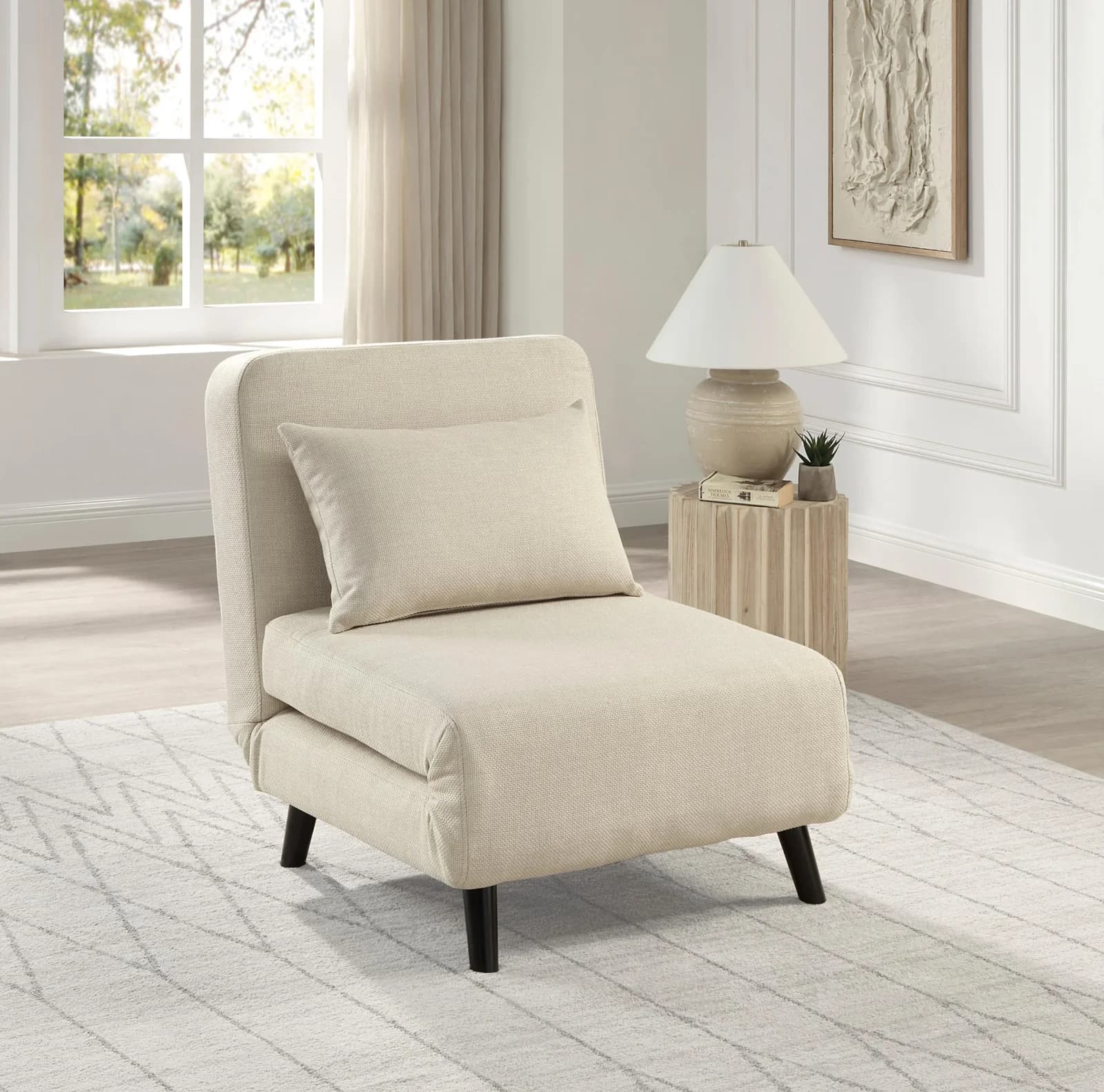 ATLANTIC HOME COLLECTION Sessel Robby Beige mit Bettfunktion