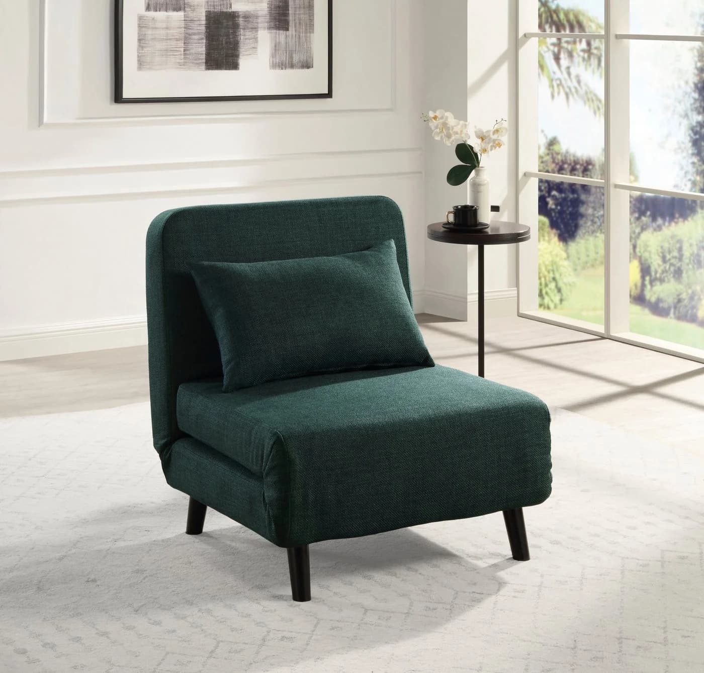 ATLANTIC HOME COLLECTION Sessel Robby mit Bettfunktion Dunkelgrün - Bild 2