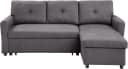ATLANTIC HOME COLLECTION Schlafsofa Gustavo L-Form Dunkelgrau mit Bettkasten Bild 3