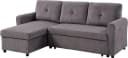 ATLANTIC HOME COLLECTION Schlafsofa Gustavo L-Form Grau mit Bettkasten Bild 5