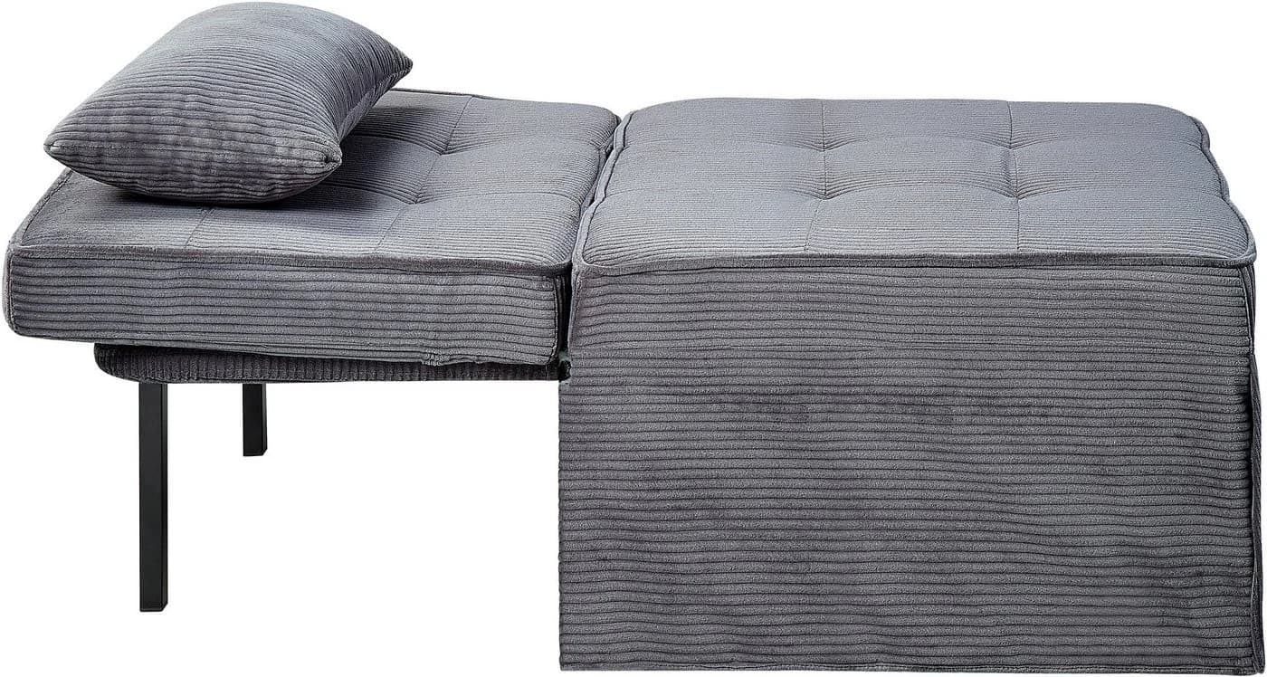 ATLANTIC HOME COLLECTION Schlafsofa Finn Grau mit Relaxfunktion - Bild 4