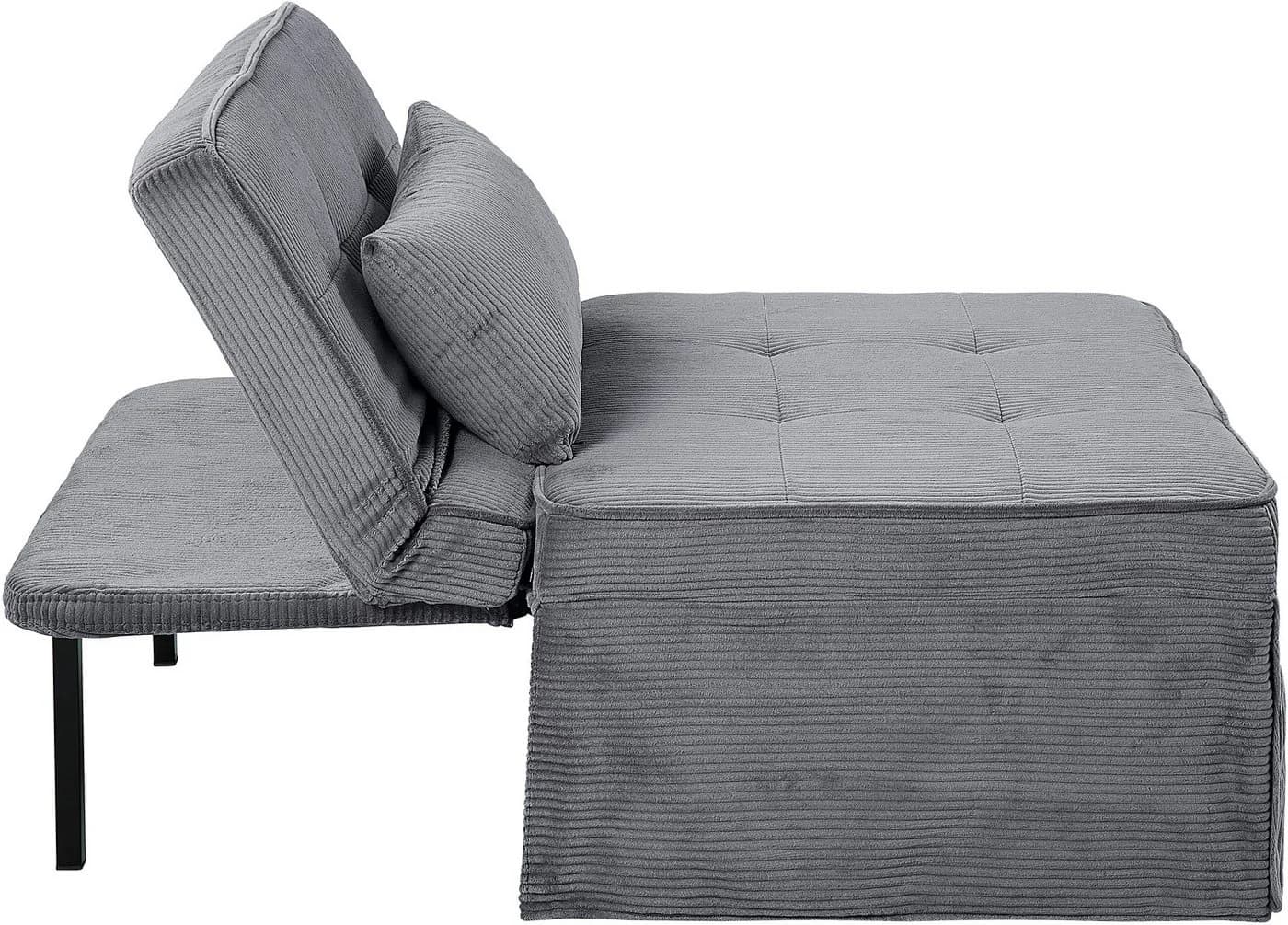 ATLANTIC HOME COLLECTION Schlafsofa Finn Grau mit Relaxfunktion - Bild 5