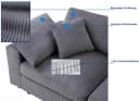 OTTO HOME Bennid 4-Sitzer Modulsofa Grau Cord Bild 3